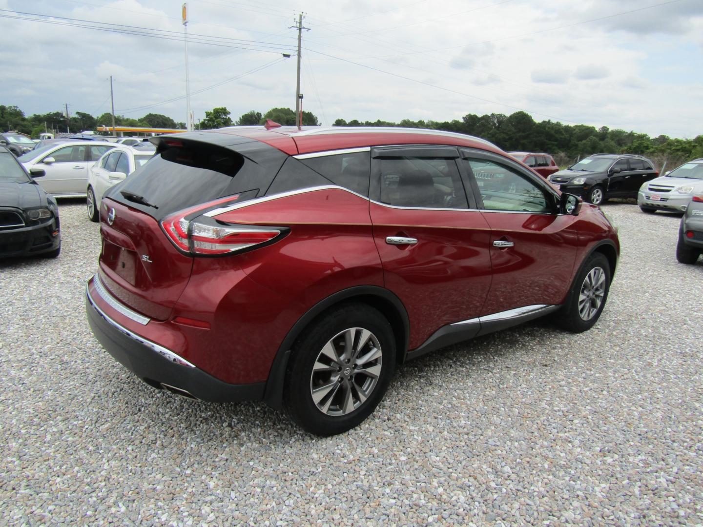 2015 Red /Tan Nissan Murano Platinum FWD (5N1AZ2MG7FN) with an 3.5L V6 DOHC 24V engine, Automatic transmission, located at 15016 S Hwy 231, Midland City, AL, 36350, (334) 983-3001, 31.306210, -85.495277 - Photo#7